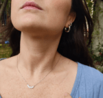 Argollas gordas de plata. Tienen diámetro de 17mm